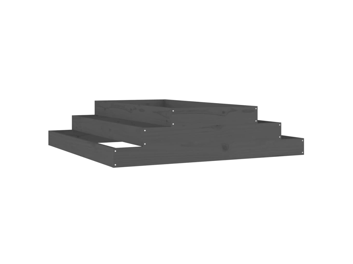 Planter, Planters Vidaxl Cinzeto Madeira De Pinho (110 X 110 X 27 Cm)