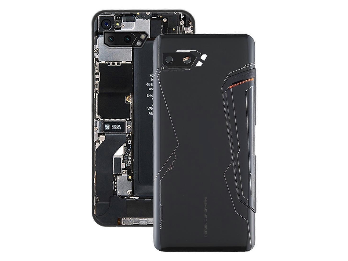 Capa Traseira Para Asus Rog Phone Ii Zs660kl I001d I001da I001de (preto Jato)