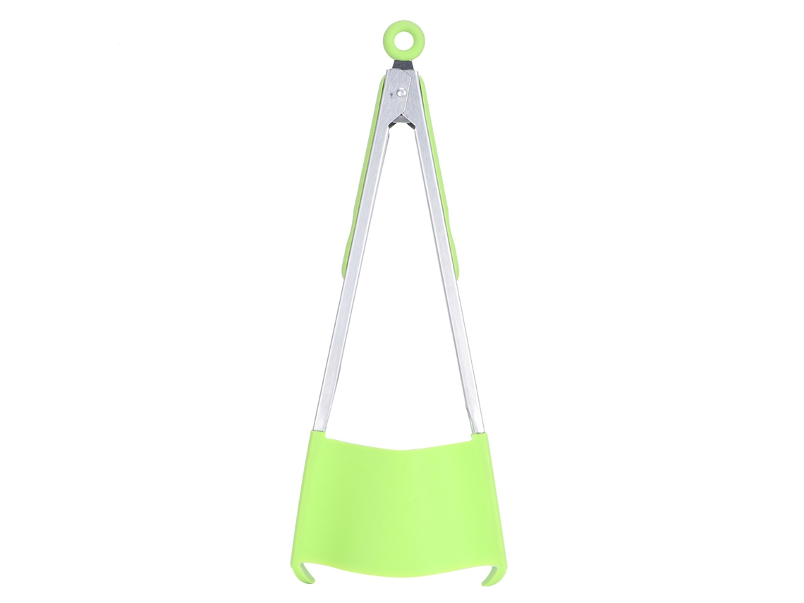 Colher De Silicone Antiaderente 2 Em 1 Para Cozinhar, Pão E Outros Alimentos Cor Verde Aquaforge