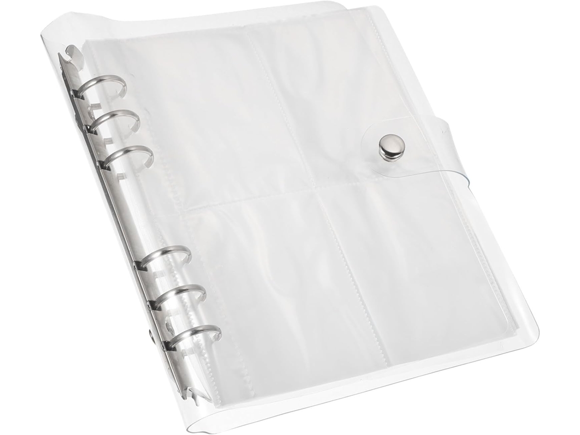 Álbum De Fotos 3 Bolsas Transparente Metálico Álbum De Bolso Colorido Para Fotos Instantâneo Leve E Compacto
