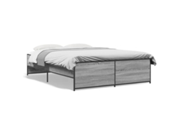Estrutura de Cama 120x190 Cm Derivados Madeira/metal MAISON EXCLUSIVE