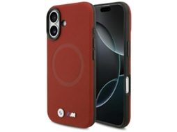 Capa Bmw Mobile Para Iphone 17 Magsafe M Fw Com Logotipo Metálico - Vermelha