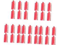 Conjunto De 30 Dobradiças Acrílicas Autoadesivas Para Tampas De Caixas.