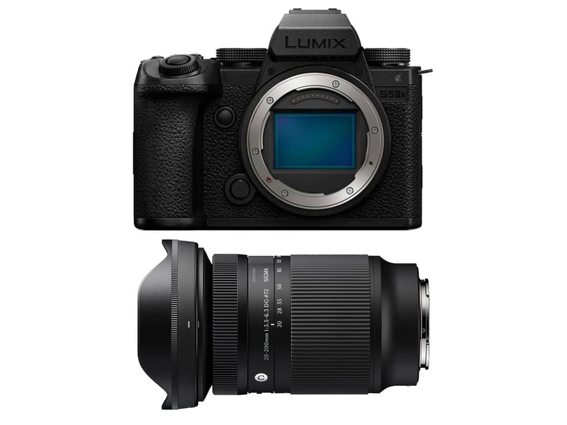 Panasonic Lumix S5 II X + Lente Sigma 20-200mm F/3.5-6.3 Contemporary