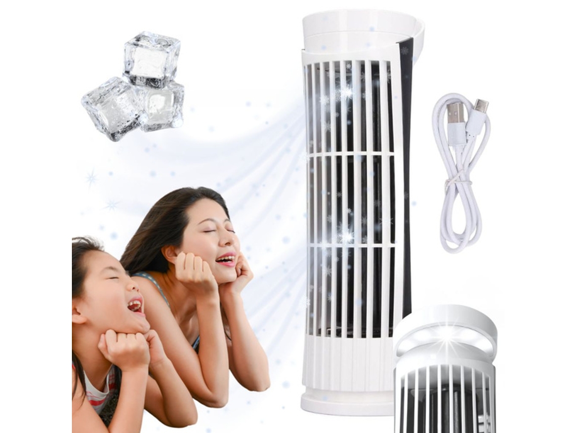 Mini Ventilador de Torre Usb com Luz Led e 2 Velocidades BRILVIBERA