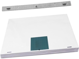 Kit De Régua Metálica Para Posicionamento Estável De Papel De Desenho