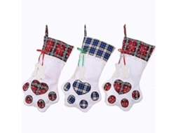 3 Sacos De Presente Para Meias De Natal, Peúgas E Enfeites De Natal. Loja Olysi