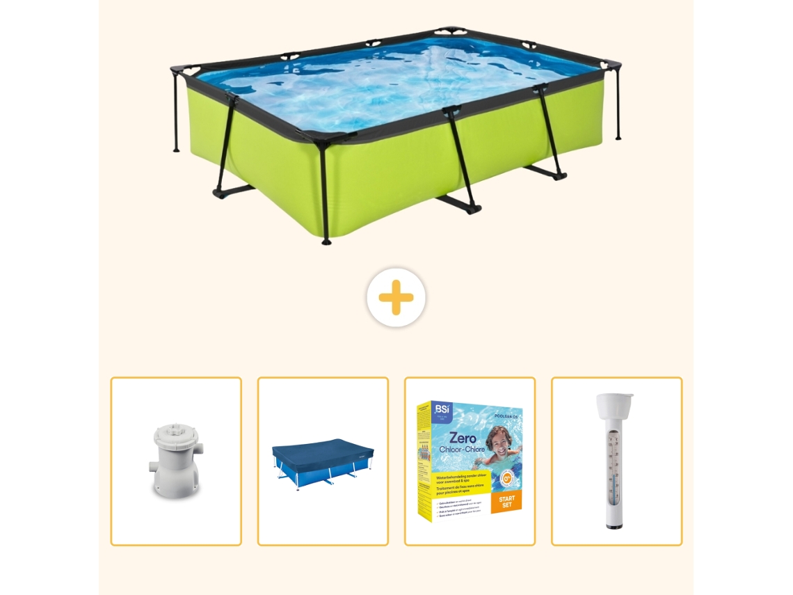 Exit-toys Piscina Exit Retangular - 300x200x65 Cm - 5-peças S192
