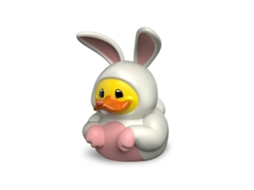 Figurinha Colecionável Coelho Da Páscoa Pvc 5cm Multicolorido Tubbz (edição Banheira)
