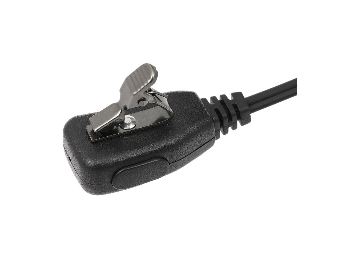 Fone de Ouvido Mali com Microfone PTT e tubo acústico para rádio walkie talkie Motorola 2 pinos