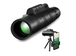Telescópio Monocular 40x60, Prisma Ba4 De Alta Potência À Prova Dágua, Escopo Monocular Compacto Para Observação De Pássaros Yizhood (preto)