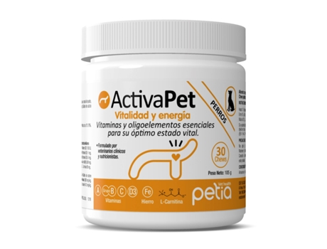 Suplemento Alimentar PETIA VET HEALTH Activapet (30 Mastigáveis)
