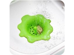 Cesto De Silicone Para Ralo Pia Cozinha Com Formato Flor, Fácil