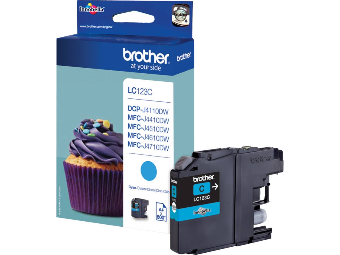 Tinteiro BROTHER LC-123C Original Ciano 1 peça(s) - LC-123C