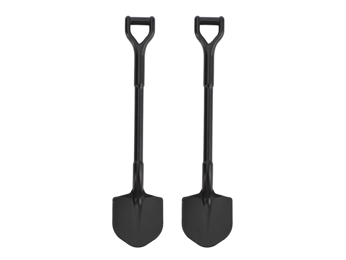 2pcs Pala De Metal Rc Para Carros De Crawler Scx24 1/18 1/24 Acessório De Decoração Simulação