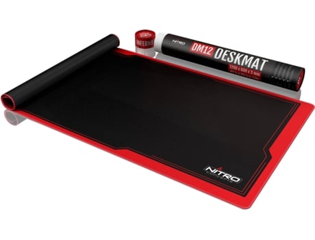NITRO CONCEPTS - Tapete Deskmat Preto/Vermelho (1200x600mm)