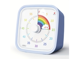 Temporizador Visual De 60 Minutos Com Capa Protetora Silicone, Funcionamento Silencioso E Indicador De Bateria Fraca Por Cor