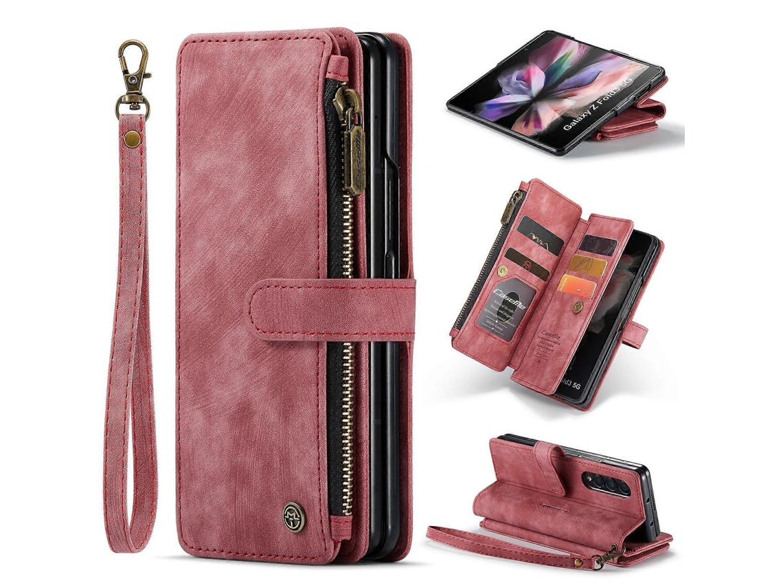 Capa Couro Para Samsung Galaxy Z Fold3 5g, Elysve