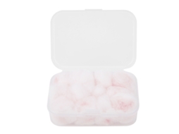 6 Pares Tapones De Oído De Cera Y Algodón Antirruido Impermeables Rosa Protección Auditiva