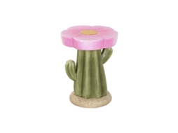 Mesa De Apoio Home Esprit Verde Cor De Rosa 32,5 X 32,5 X 42,5 Cm