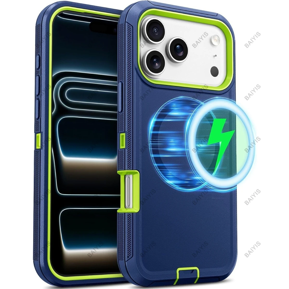 (turquesa, Iphone 16 Plus) Capa Protetora Resistente A Impactos, Compatível Com Carregamento Sem Fio Magnético Magesafe.
