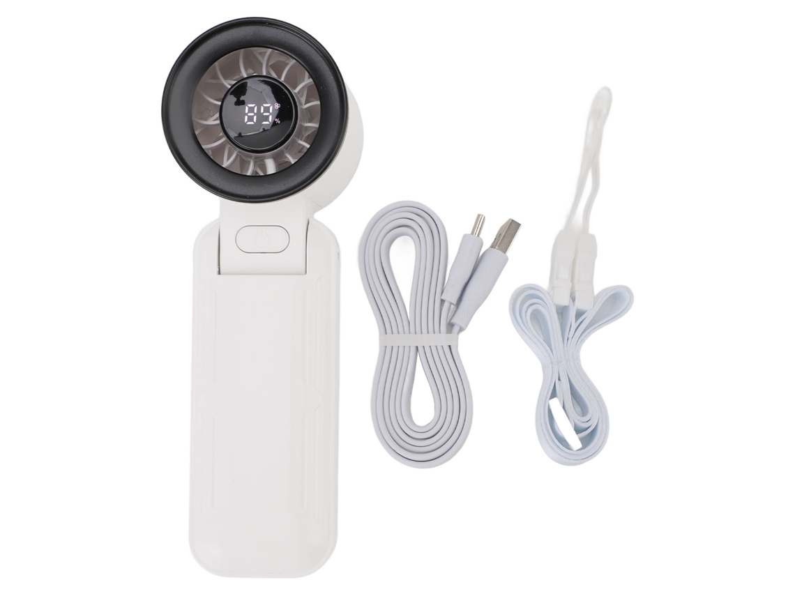 Ventilador Compacto Laxiscreed Portátil Com Velocidade Elevada E Display Digital De Bateria