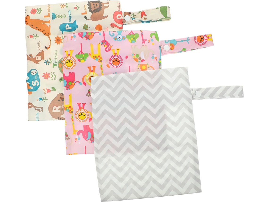 Conjunto de 3 Peças de Bolsa de Fraldas Portátil Impermeável, Bolsas Multifuncionais para Viagem. CHABERLU