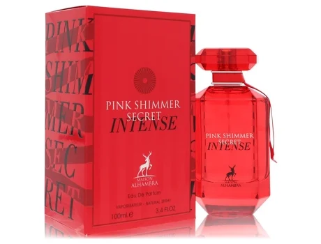 Perfume Feminino MAISON ALHAMBRA Pink Shimmer Secret Intense MAISON ALHAMBRA Eau de Parfum 3.4 Oz For Women 100 Ml