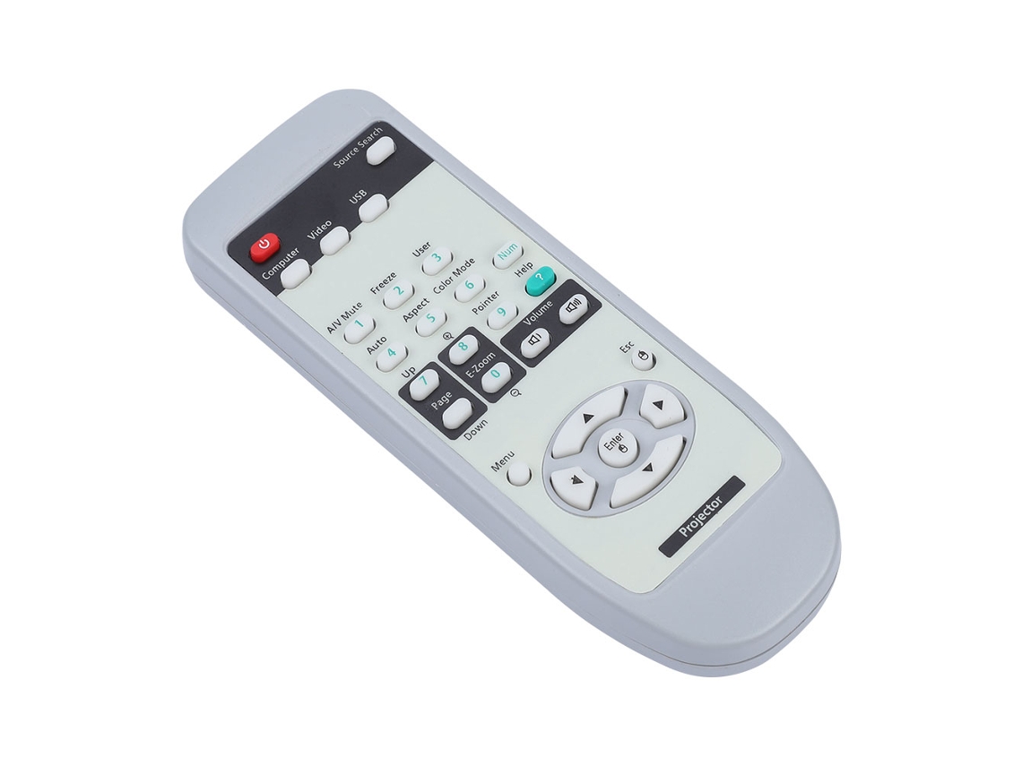 Mando a Distancia Universal de Repuesto para Proyectores Epson Emp 7800 e Emp 7850, branco, ABS, 8 m com S/MARCA