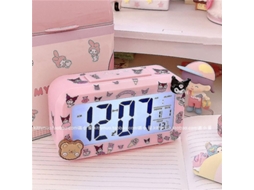 Kawaii Cinnamoroll My Melody Kuromi Desk Night Light Relógio Despertador Eletrônico Led Sanrioed Relógio Despertador Eletrônico Pr Slowmoose
