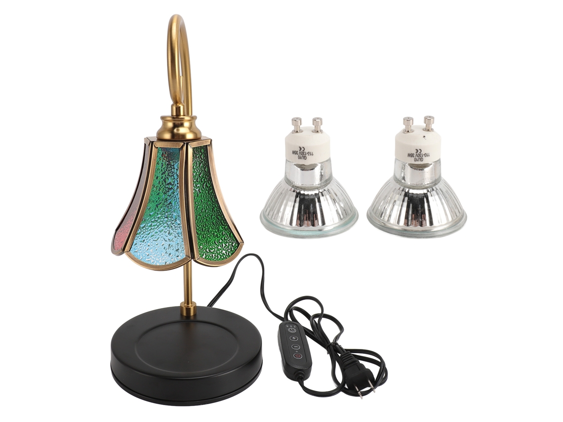 Lâmpada Aquecedora de Velas Dimmable com Timer e 2 Lâmpadas para Quarto Decorativo