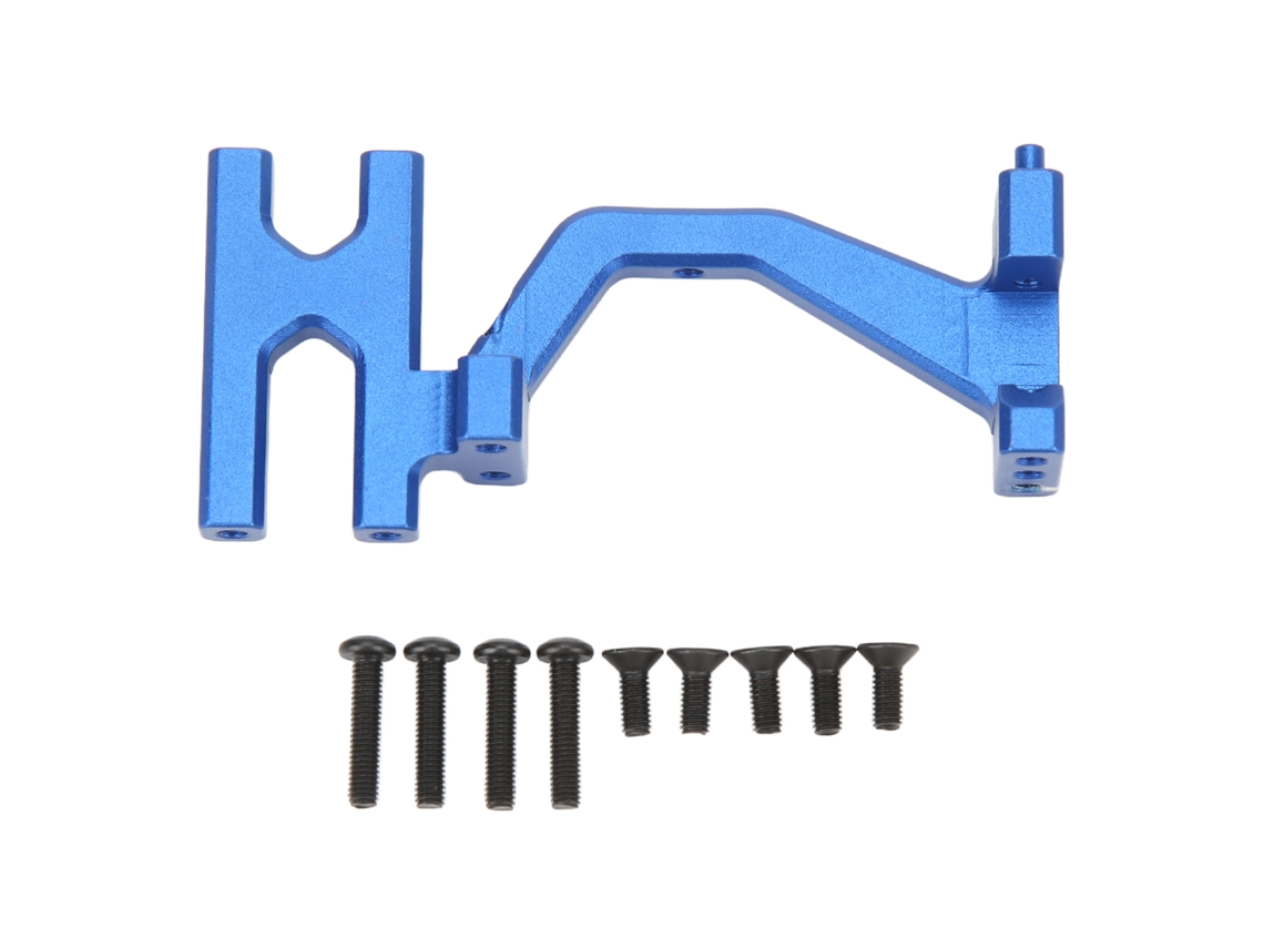 Suporte de Servo de Direção em Liga de Alumínio, Resistente à Desgaste, Leve, para Losi Baja Rey 1/10 4wd, Azul Escuro S/MARCA