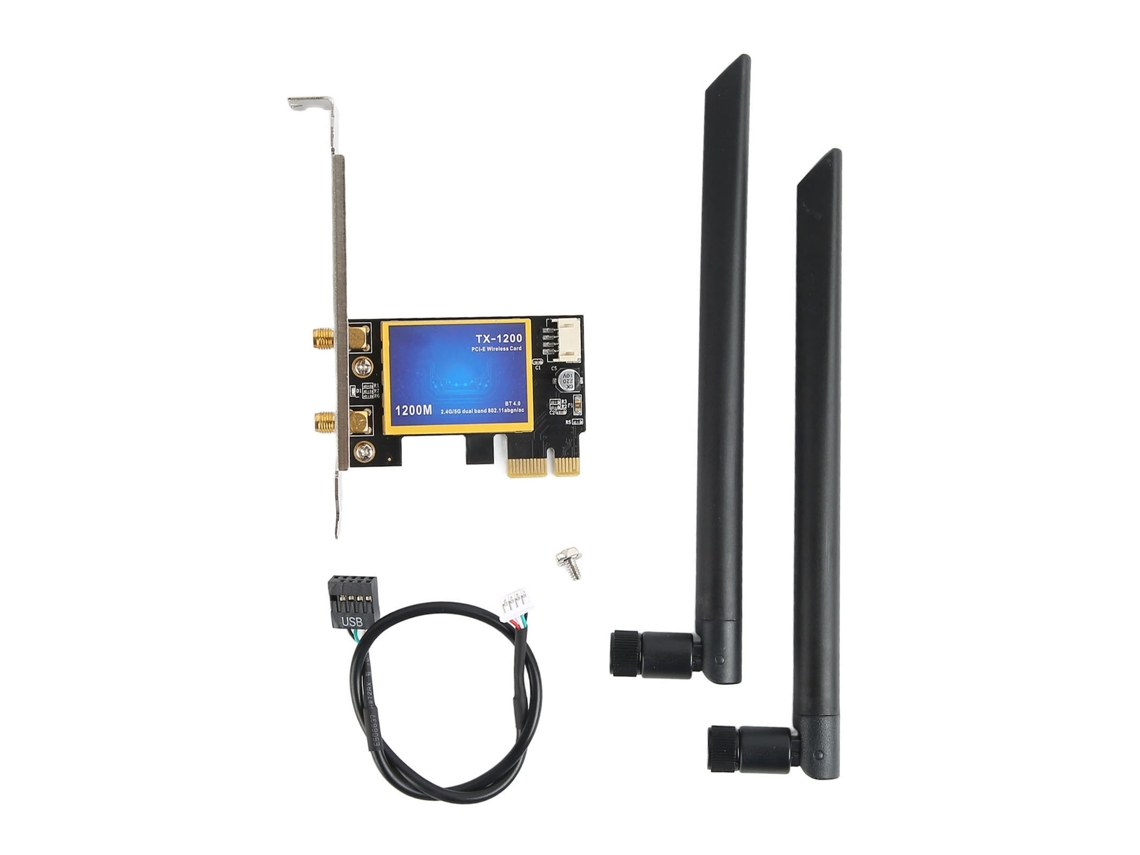 Lurelia Adaptador Usb Wi-fi 5 1200 Mbps 300 Mbps Dual Band 2,4/5 Ghz Bluetooth 4.0