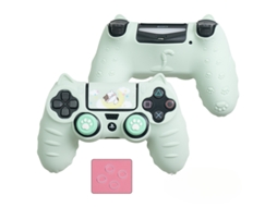 Capa Czhhmart Para Controle De Ps4, Capa Protetora Antiderrapante Em Silicone Verde