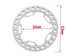 Aro De Substituição De Rodas Rc Beadlock 4pcs Compatível Com Carros Rc 1/10 Trx4 Scx10 1.9in