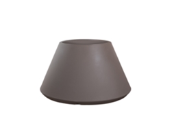 Vaso De Resina Para Interior E Exterior Para Plantas Desenho Cônico Redondo D.60x35h Stromboli Tortora