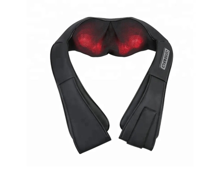 Massajador Shiatsu Synerfit Com Função De Aquecimento 8 Nós Modelo Bali Em Preto