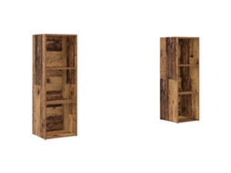 Conjunto 2 Conjunto De Armários De Parede Vidaxl Castanho Derivados De Madeira (107 X 35 X 37 Cm)