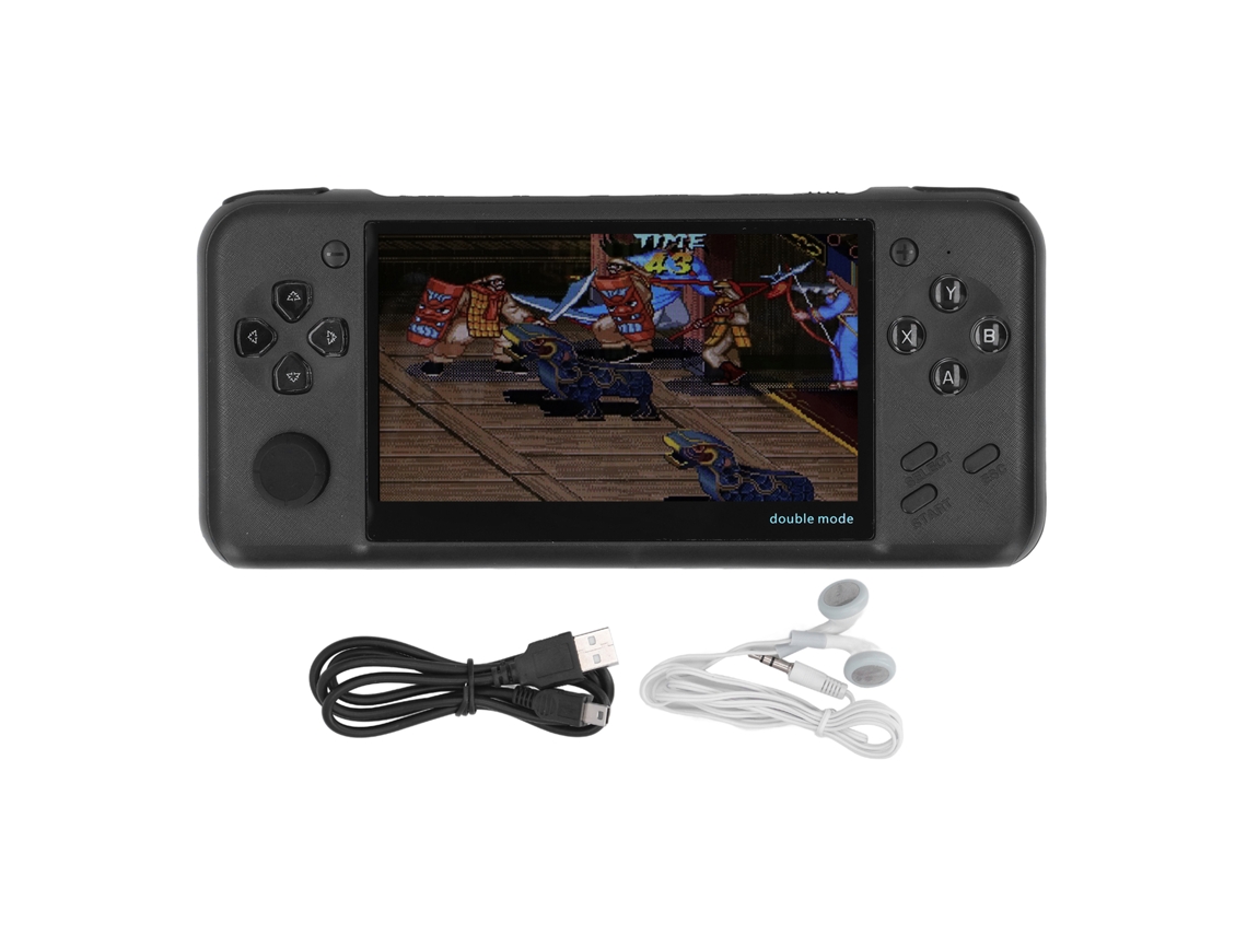 Mali console Portátil de Jogo Hd 4.3 Polegadas com 1500mah, Tela Colorida e Múltiplos Jogos