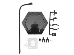 Suporte Para Action Figure De Aço Inox E Abs Estável Para Bonecos De 6 Polegadas Preto