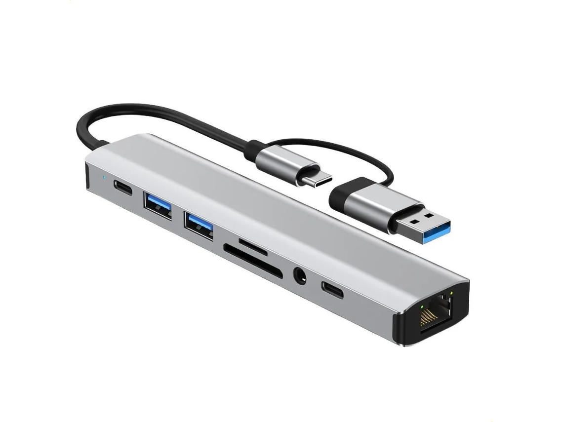 Hub De Expansão Usb, Ethernet, Usb 3.0, Para Expansão De Conectividade