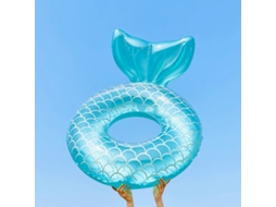 Boia De Natação Em Formato De Sereia Para Adultos (azul, Diâmetro Externo Inflado De 110 Cm)