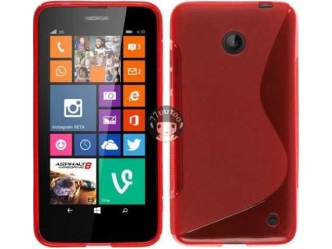 Capa Nokia Lumia 630, 635 S-LINE Vermelho