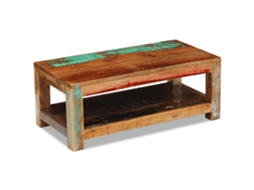 Vidaxl Mesa De Centro 90x45x35 Cm Madeira Reciclada Maciça