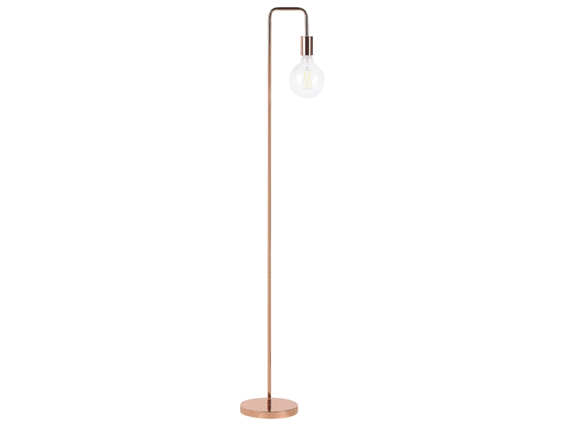 Candeeiro de pé BELIANI Savena de Ferro Cobre 20x14x140