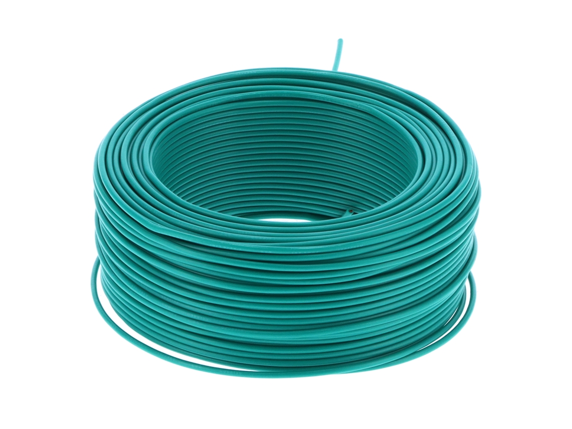 Fio Elétrico Isolado Bvr‑1x2.5 19 Núcleos Pvc 100m 450v Verde
