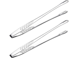 Conjunto De 2 Pinças Para Bife Em Aço Inoxidável 304, Acessórios De Churrasco Confortáveis E Laváveis, Ideais Para