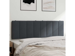 Vidaxl Almofadão De Cabeceira Hanko 160 Cm Veludo Cinzento-escuro