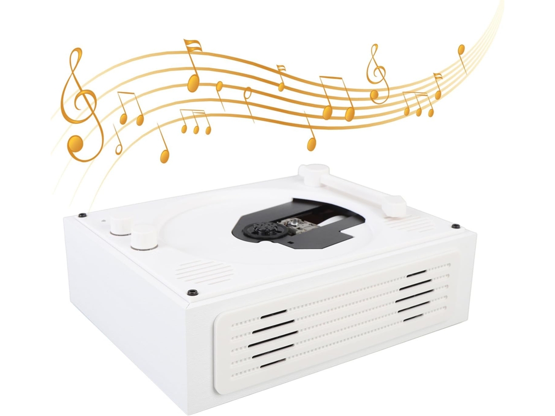 Leitor Cd Portátil Cuifati Com Alto-falante, Controle Remoto, Usb, Compátivel Com R Rw, Mp3, Wav E Wma