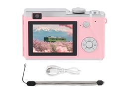 Câmera Digital Compacta 4k 64mp Com Tela Ips De 2.4", Zoom 16x, Flash, Anti-shake E Webcam 32gb